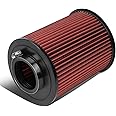 DNA Motoring AFPN-228-RD Clean Air Washable Drop In Panel Air Filter Enhance Engine Performance [Compatible with 13-19 Ford Escape / 07-18 Focus / 14-16 Transit Connect / 15-19 MKC ]