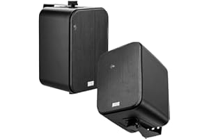 OSD Audio 4" Outdoor Patio Speaker Pair 80W, IP54 Weather Resistant, Aluminum Grilles Black AP450