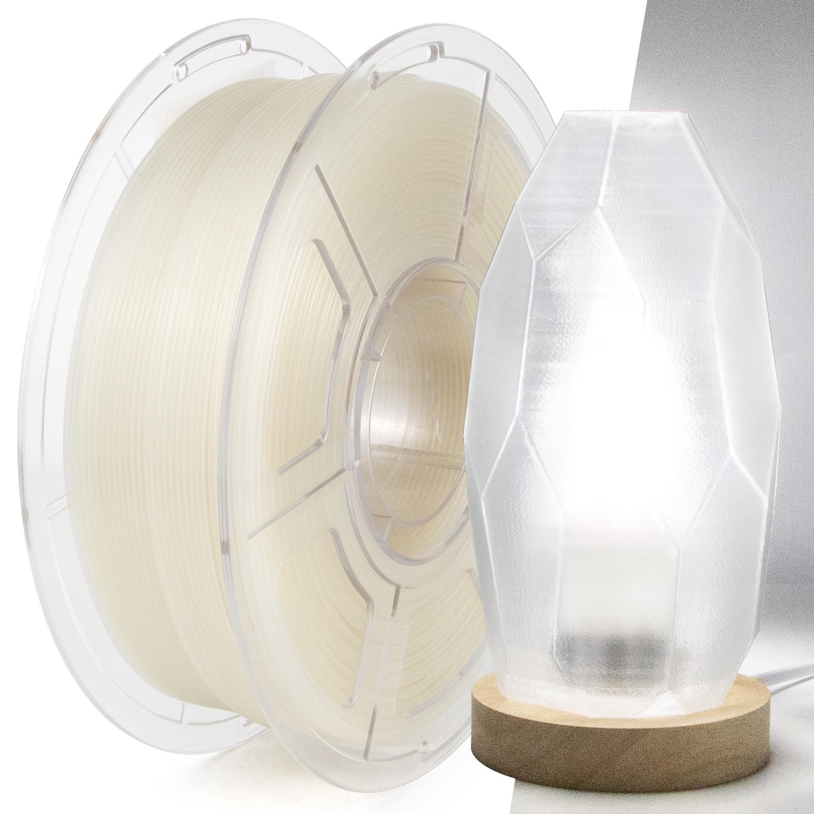 iSANGHU Clear 3D Printer Filament 1.75mm, High