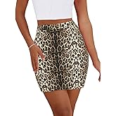 Women's Mini Pencil Skirt - High Waisted Bodycon Summer Casual Y2K Going Out Tight Skirts