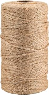 jijAcraft 100M Jute Twine String Natural 2 Ply Craft Garden Tie Rope view 1