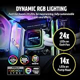 Enermax AquaFusion ADV ARGB 360 AIO CPU Cooler White LGA1700 AM5 Infinity Mirror view 7