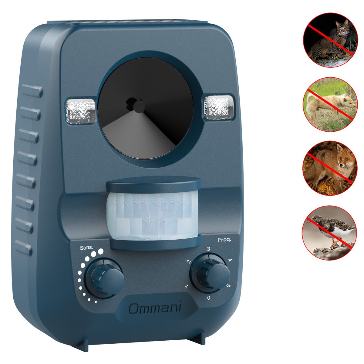 Buy Ommani Cat Repellent Ultrasonic Solar Power Battery Operated