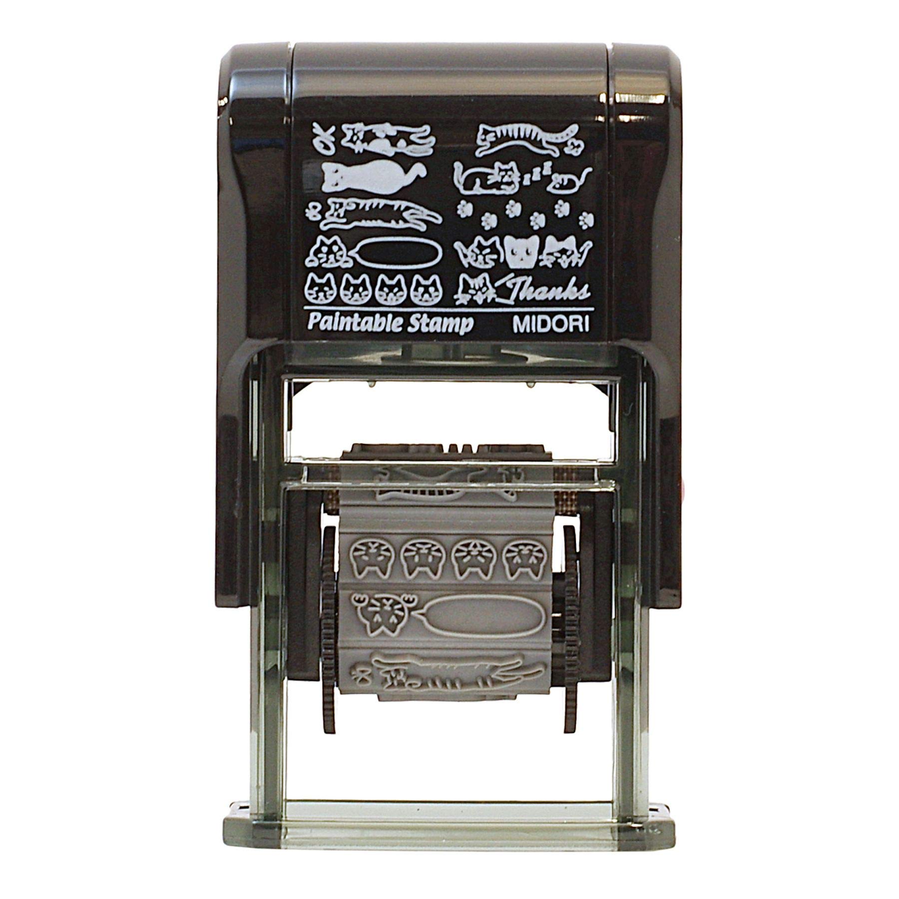 DESIGNPHIL ミドリ(MIDORI)スタンプ 『回転印 ネコ柄 35380006』商品画像