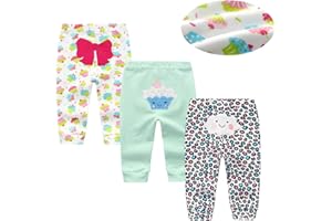 Kiddiezoom Baby Warmer Pants Lovely Boys Girls Solid Pant Trousers Leggings 0-24Month