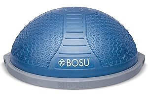 BOSU NexGen 25IN Home Fitness Exercise Gym Strength Flexibility Balance Trainer with Rubberized Non Skid Surface and Hand Air Pump
