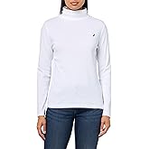 Nautica Womens Long Sleeve Solid Turtleneck Shirt