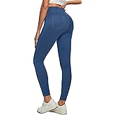 Ewedoos Women Jeans High Waisted Stretchy Skinny Jeans for Women Tummy Control Jeggings Pull on Jeans Leggings with Pockets