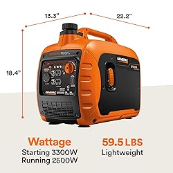 Generac 3,300-Watt Gas Powered Portable Inverter