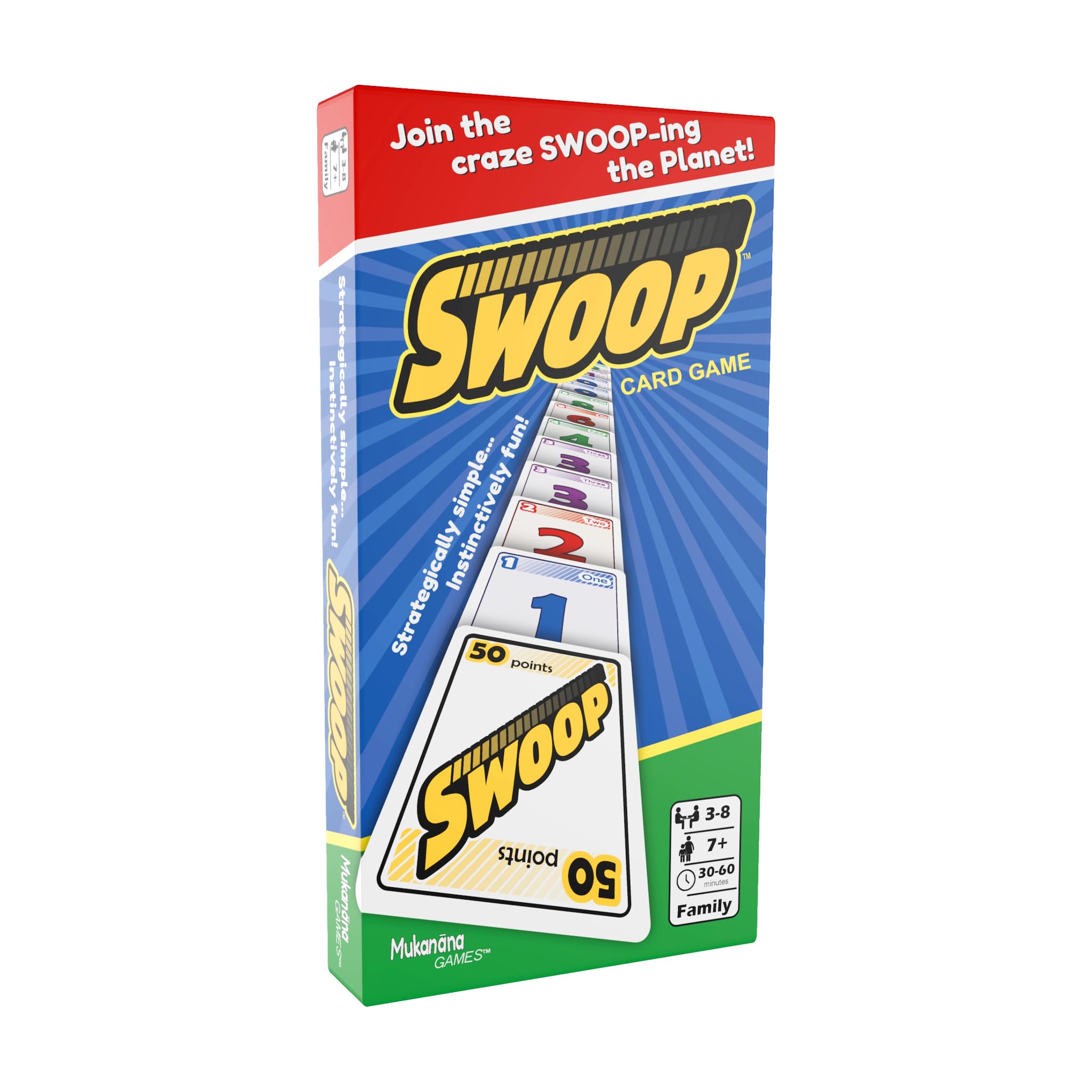 SWOOP Card Game | Fun for The Entire Family | Easy to Learn | Easy to Play | Great Social for Game Nights | Kids, Teens, Adults, and Seniors | Ages 7+ | 3 to 8 Players