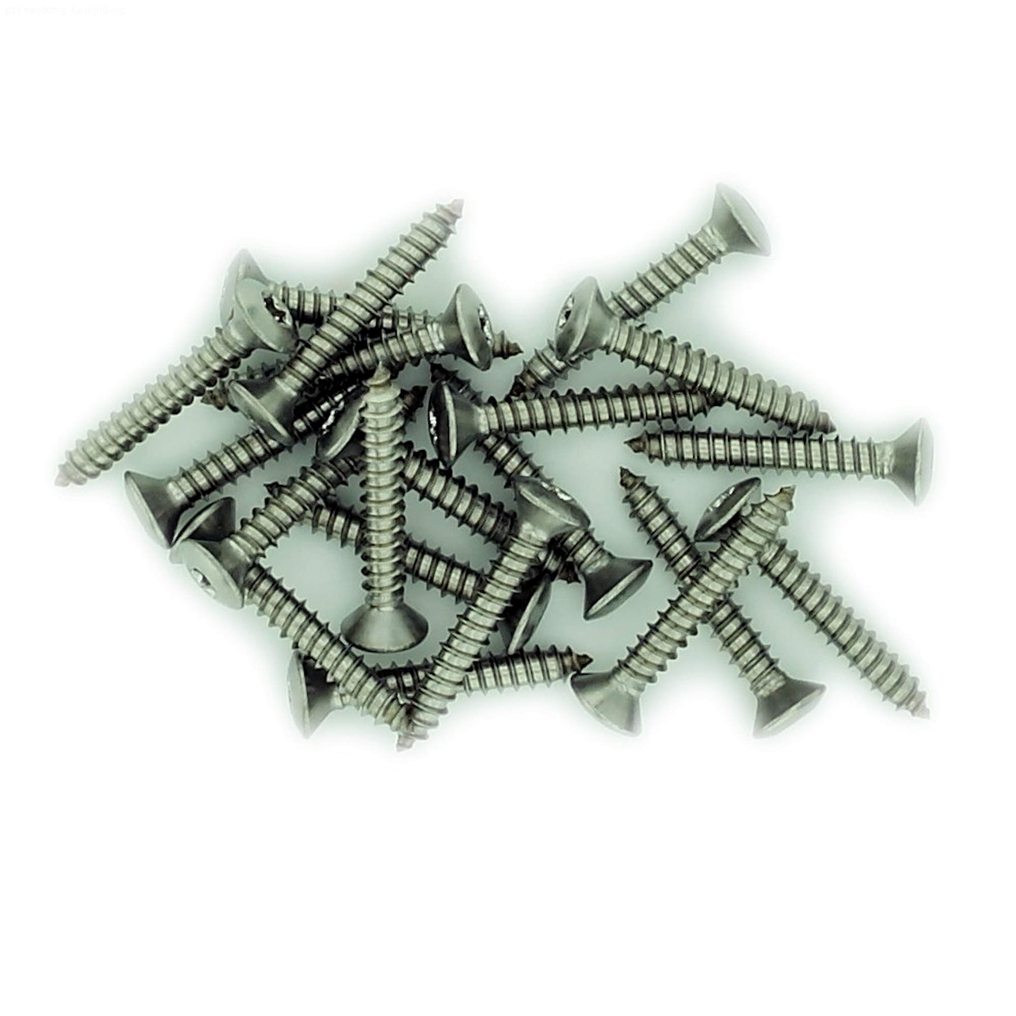 No.7 x 0.5 (3.9mm x 13mm) TX Raised Countersunk Self-Tapping Screw - Stainless Steel (A2) (Pack of 20)