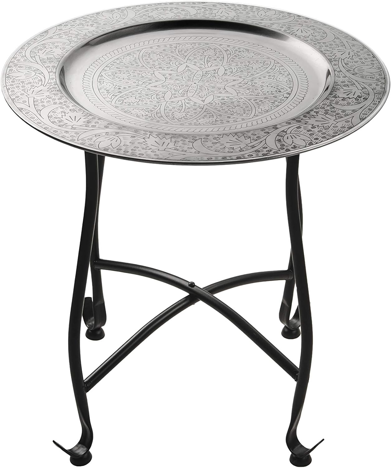 Marokkanischer Tisch Beistelltisch aus Metall Sule ø 40cm rund