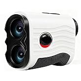 Golf Rangefinder with Slope - 1200 Yards Laser Range Finder Golf & Hunting with Magnetic Strap, Flag Pole Locking Vibration, 7X Magnification, IPX4 Waterproof Rechargeable, Golf Accessories