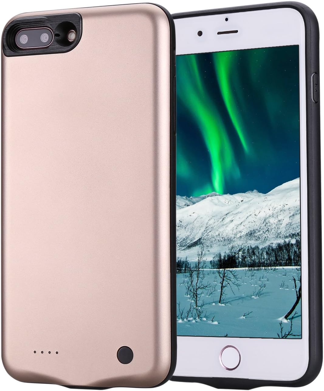 Grandstar Ultimate iPhone 7 Plus Battery Case – 3.650mAh Portable Charger, Ultra-Slim & Lightweight Travel Powerbank, Protects &Charges Your Phone, Durable Design &Double Battery Life (Gold)