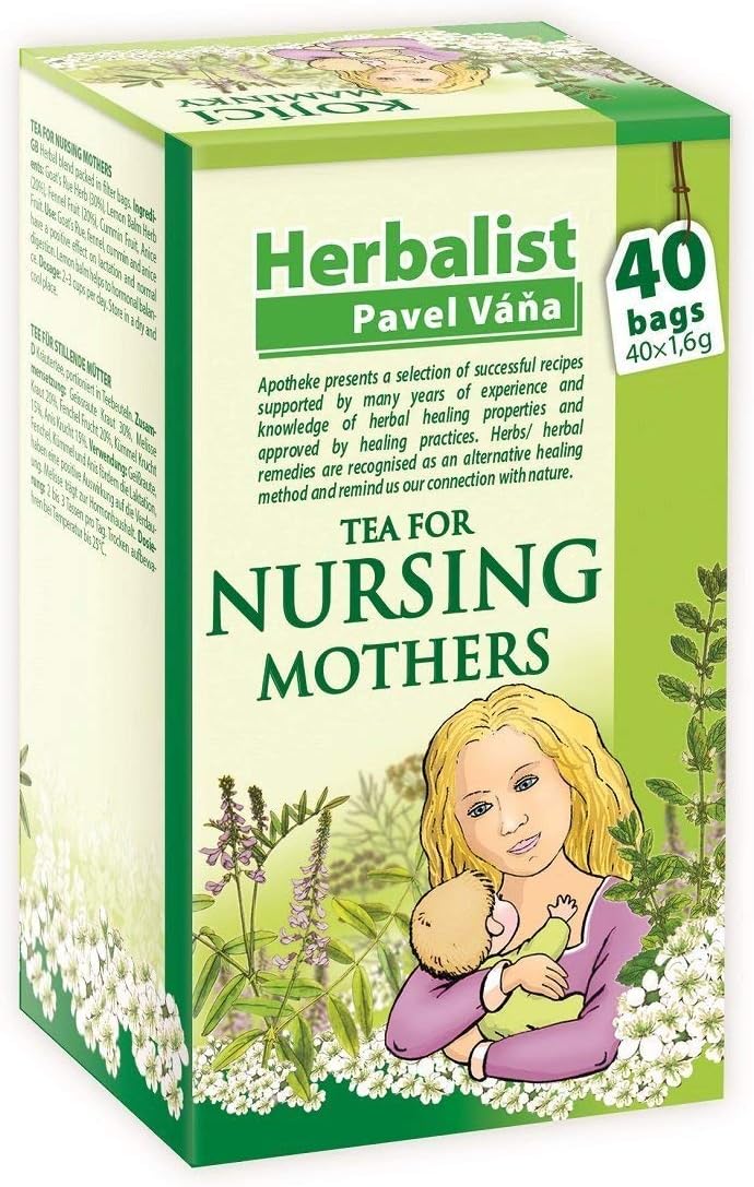 Herbal Nursing Tea for Breastfeeding Mothers stimulating Mother's Milk 40 Tea Bags by Apotheke Pavel Vana (Pack of 4) - Image 3