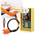 QAZAKY 6 Pins Adjustable DC CDI Ignition Coil Spark Plug Kit for 50cc-90cc 110cc 125cc 140cc 150cc 200cc 250cc Motorcycle ATV Quad Scooter Go Kart Moped Chopper Dune Buggy Pit Dirt Racing Bike Chinese