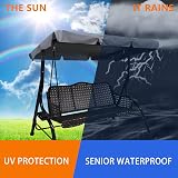 Wudlad Garden Swing Canopy Replacement 195x125cm Waterproof UV PA Polyester view 5