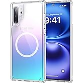 Culture Gifts for Samsung Galaxy Note 10 Plus Clear Case with Magnetic, Anti-Yellowing TPU & PC Back Cover Camera Protection, Wireless Charging Compatible