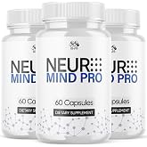 (3 Pack) Neuro Mind Pro Capsules, Official NeuroMind Pro (180 Capsules) | Neuro Mind Pro Advanced Formula Vitamin Supplement Supporting Health and Wellness Naturally with Premium Ingredients