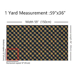 Scottish Plaid Tartan Upholstery Fabric by The
