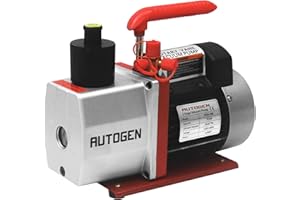 AUTOGEN 2-Stage Air Vacuum Pump 7CFM 0.3 Pa for HVAC/Auto AC Refrigerant Recharging, Degassing Wine, Milking Cow, Food Processing