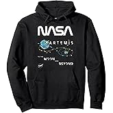 NASA Artemis Mission Exploration Insignia Worm Logo Pullover Hoodie