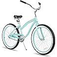 JOYSTAR 20" 24" 26" Beach Cruiser Bike for Girls, Boys, Mens and Womens, Single Speed Kids Cruiser Bikes with Coaster Brake, Multiple Colors