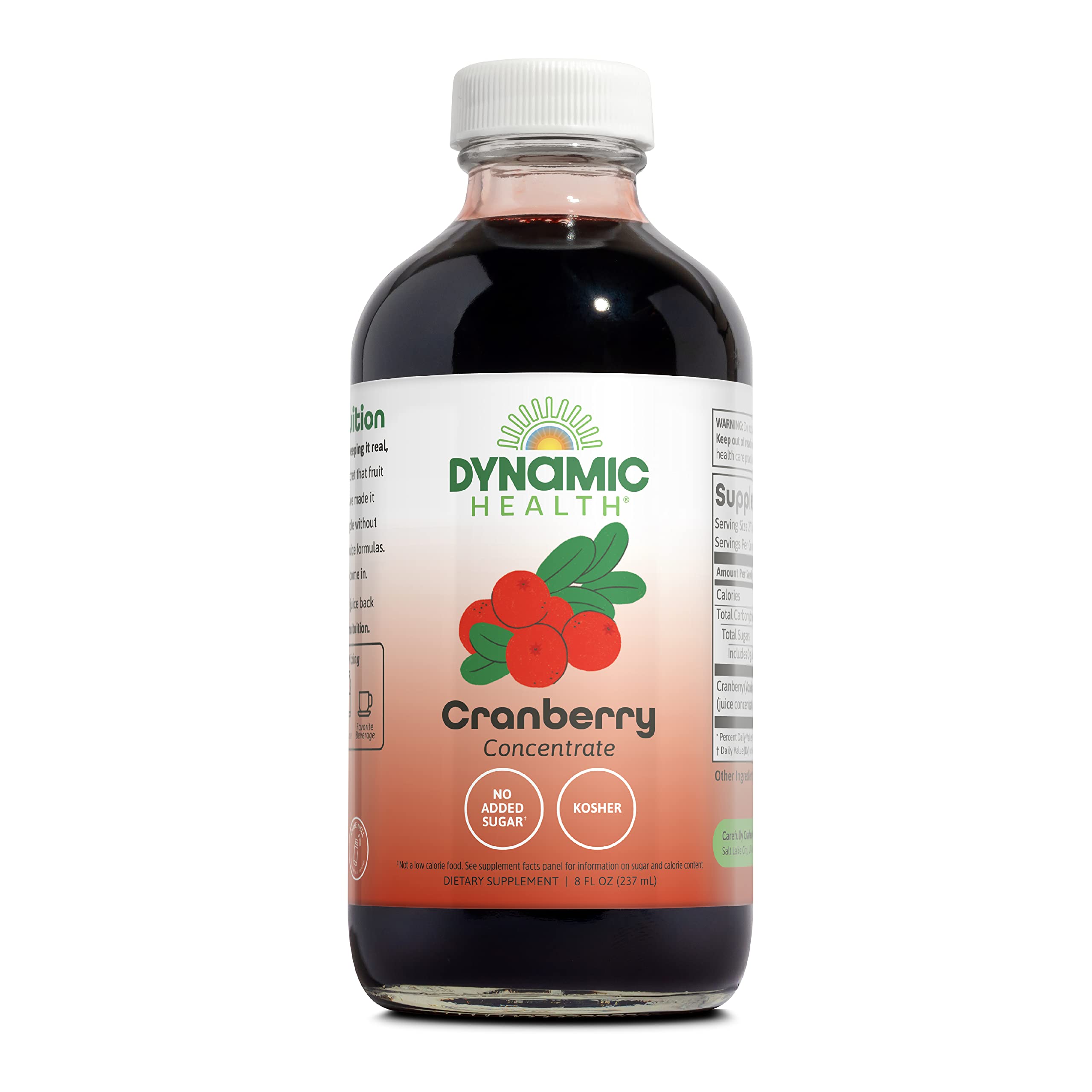 Dynamic Health 237ml 100 Percent Pure Cranberry Juice Concentrate