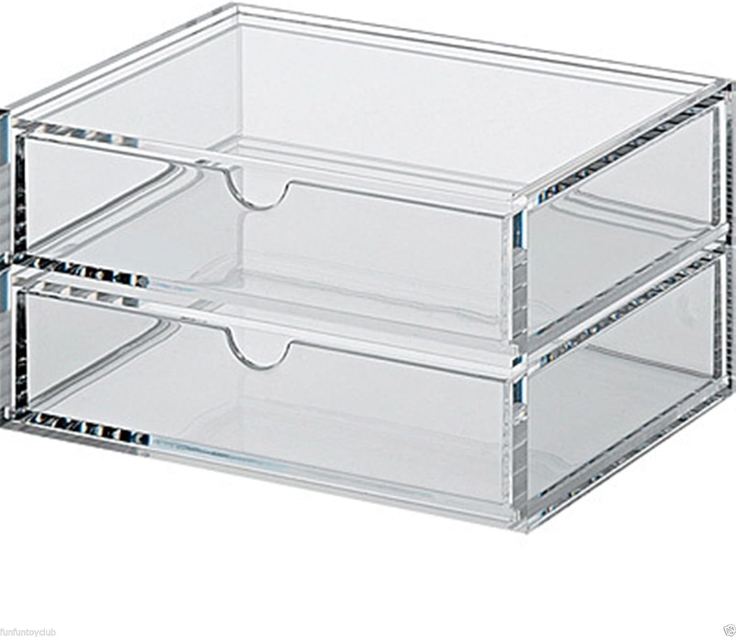 Amazon Com Muji Acrylic Stackable 2 Drawers Box S Size Home