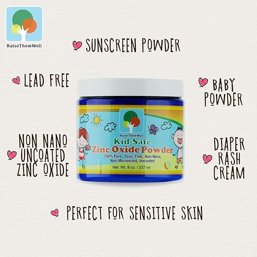 Kid Safe Zinc Oxide Powder Lead Free 100 Pure Non Nano Non Nicronized Uncoated Cosmetic Grade Powder Largest Particle Size Makes It Perfect For Kids And Adults Great For Sunscreens Acne Creams Diaper Creams And