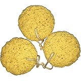 Michelle's Melting Pot Exfoliating Foam Sea Sponge Natural Feel Bath Sponge (Set of 3)