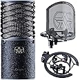 Aston Microphones Origin Black Bundle Production Kit Pairing a Rock'n'Roll Black Version of Aston's Legendary Origin Microphone with The Swiftshield Pop Filter and Shock Mount Set