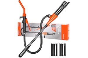 PTOSO Portable Power Battery Pump - Battery Operated Liquid Transfer Pump w/Quick Flow Control Nozzle & Telescopic Tube | 3FT Discharge Hose, Multipurpose Battery Transfer Pump for Liquid (2.2 GPM)