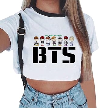 camisetas de bts para mujer