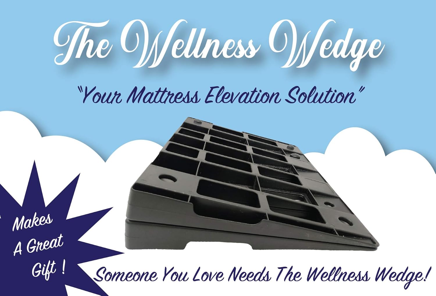 The Wellness Wedge Your Mattress Elevation Solution; Two Pack of Plastic Wedges: Home & Kitchen