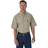 Riggs Workwear Mens Foreman Short Sleeve Ripstop Work Shirt