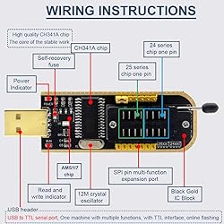 DAOKAI CH341A 24 25 Series EEPROM Flash BIOS USB