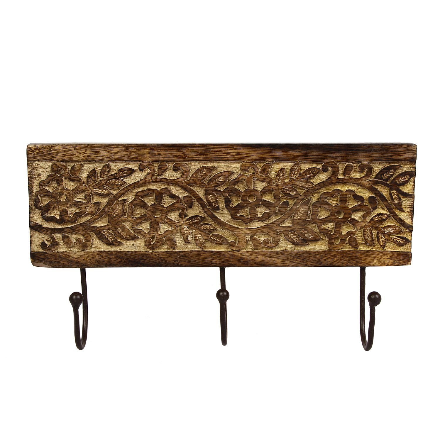 Perchero tallado en madera | Percheros de pared, percheros de pie...