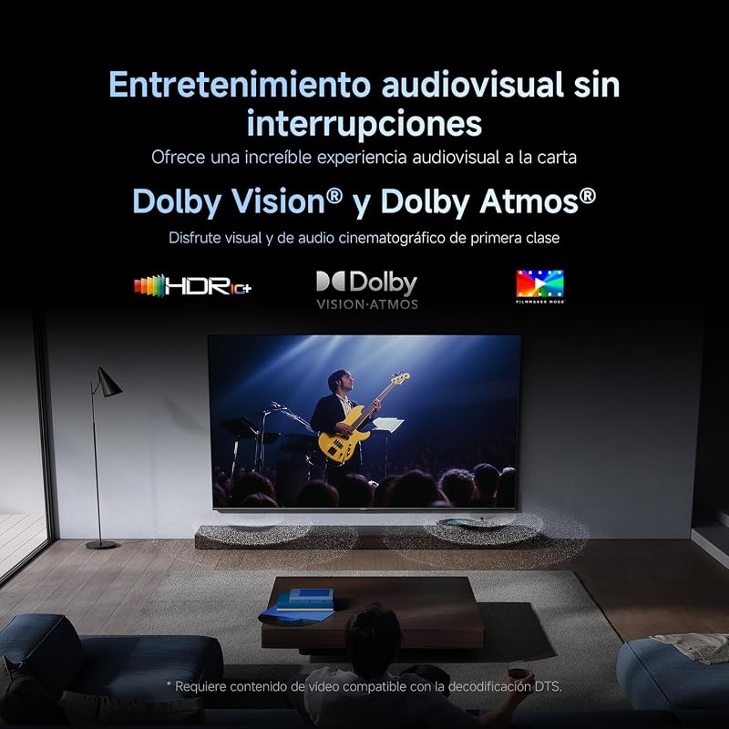TV S Pro Mini LED 65, Smart TV, Dolby Vision, Dolby Atmos, 4k QLED, 144Hz, Google TV, HDR 10+, Triple Tuner, DVB T2, MEMC, DTS-X, Harman AudioEFX, Prime Video, Google Assistant, Airplay2 — foto 6 de 8