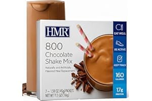 HMR 800 Shake Meal Replacement Mix | Chocolate Shake Powder to Support Healthy Weight Loss | 17g of Protein | Easy to Make | Low Calorie Food | 7 Servings