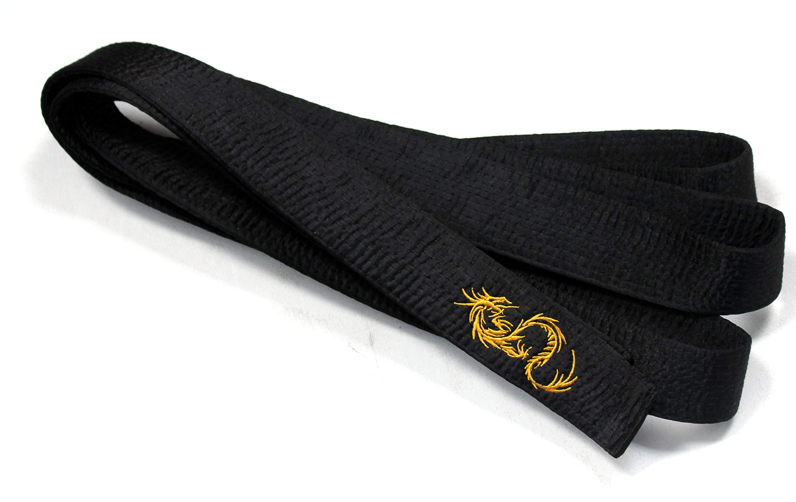 Shihan Karate Black Belt Satin Golden Dragon Embroidery 300cm Length Kempo Kickboxing