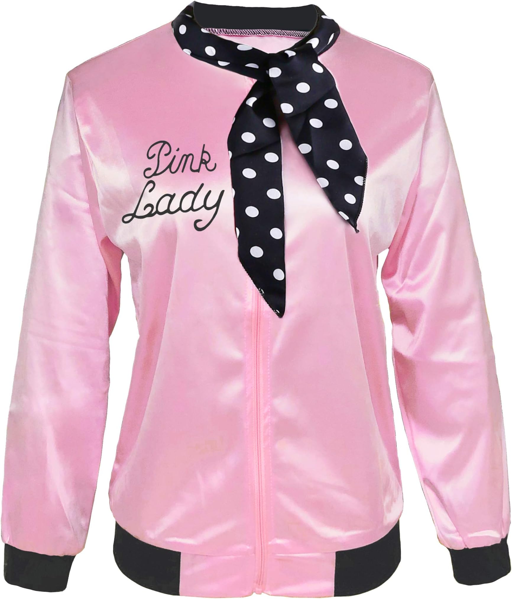 Yan Zhong 1950sVintage Pink Jacket Women Halloween Costume Fancy Dress