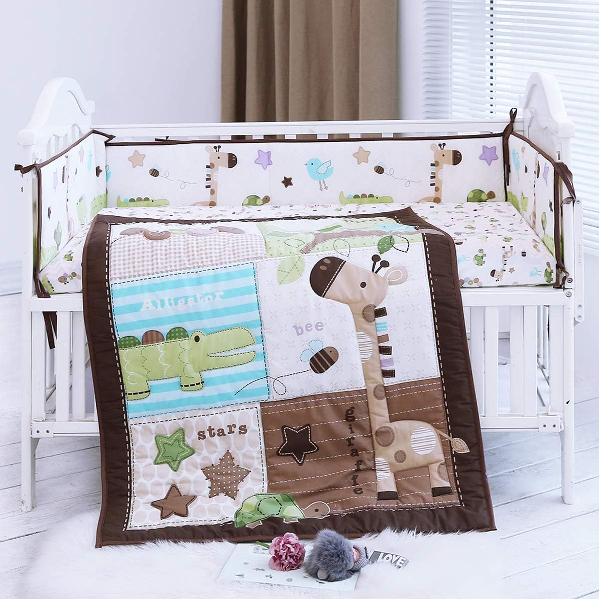 safari crib bedding boy