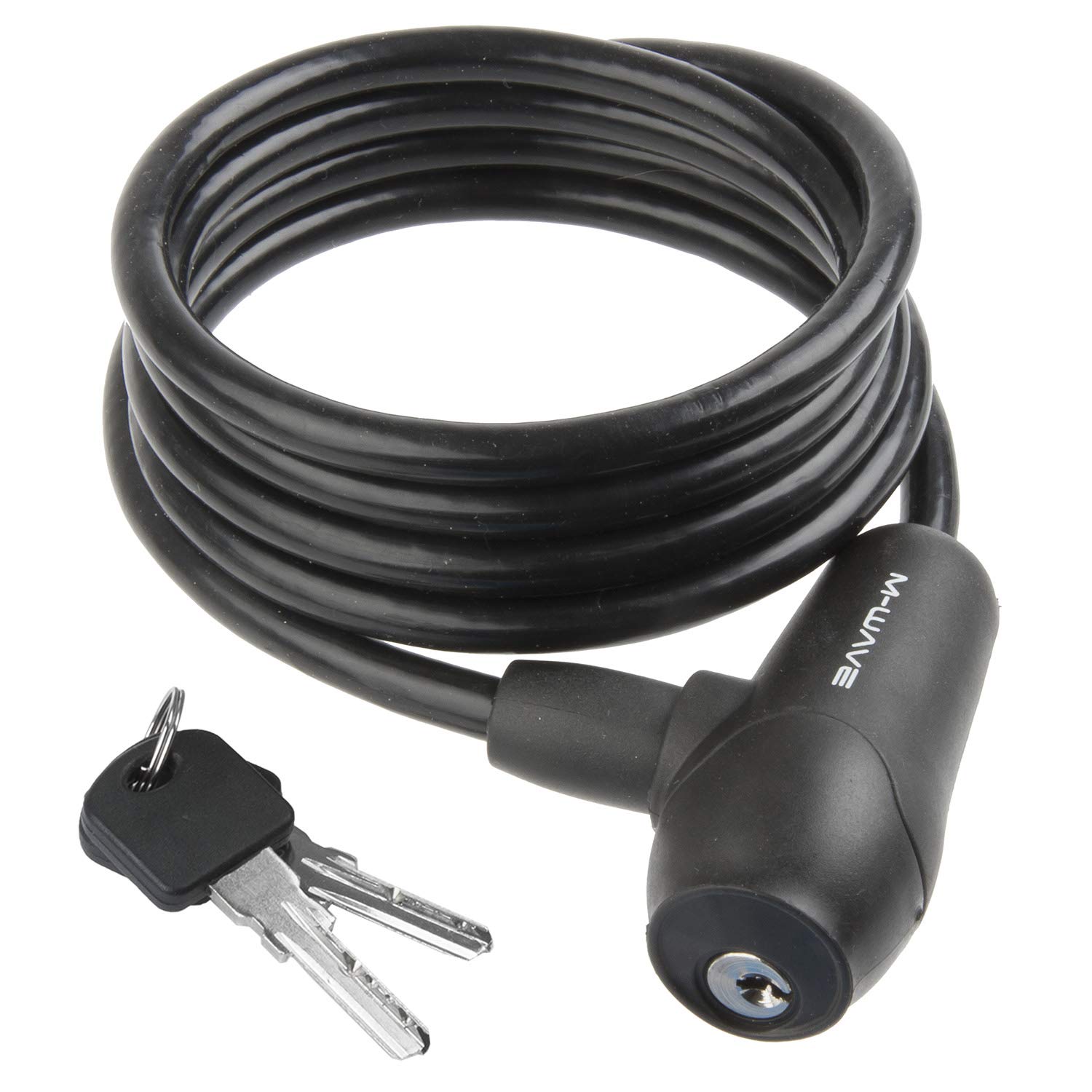 M-Wave Unisex Adult S 8.15 S Spiral Cable Lock - black,