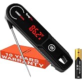 TempPro TempSwift 1 Sec Instant Read Meat Thermometer Digital | Kitchen Food Thermometer with 180&deg; Rotating Display, IP67 Waterproof Cooking Thermometers for Deep Fry Smoker Grill BBQ