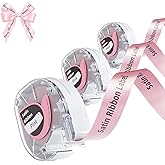 P12 Pink Satin Ribbon for Gift Wrapping Hair Bows Crafts Wedding Flower Bouquet, 12mm x 2m Compatible with Dymo Label Maker Refills LT-100H LT-100T 200B, Phomemo P12 P12-Pro, LT12, F12,3 Pack