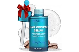 MAREE Hair Growth Serum - Caffeine Peptides Castor Rosemary Oil for Hair Growth - Products for Women & Men - Hair Oils for Hair Growth - Hair Regrowth Tonic - Scalp Serum - Suero Para El Cabello