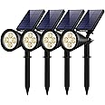 InnoGear Solar Outdoor Lights, Solar Lights Outdoor Waterproof Solar Spot Lights Outdoor Spotlight for Yard Landscape Lightin