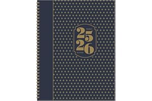 TF Publishing July 2025 - June 2026 Fleur de Lis Large Weekly Monthly Planner - 12 Month Academic Planner 2025-2026 with Durable Cover, Thick Uncoated Paper, and Planning Stickers - 9in x 11in