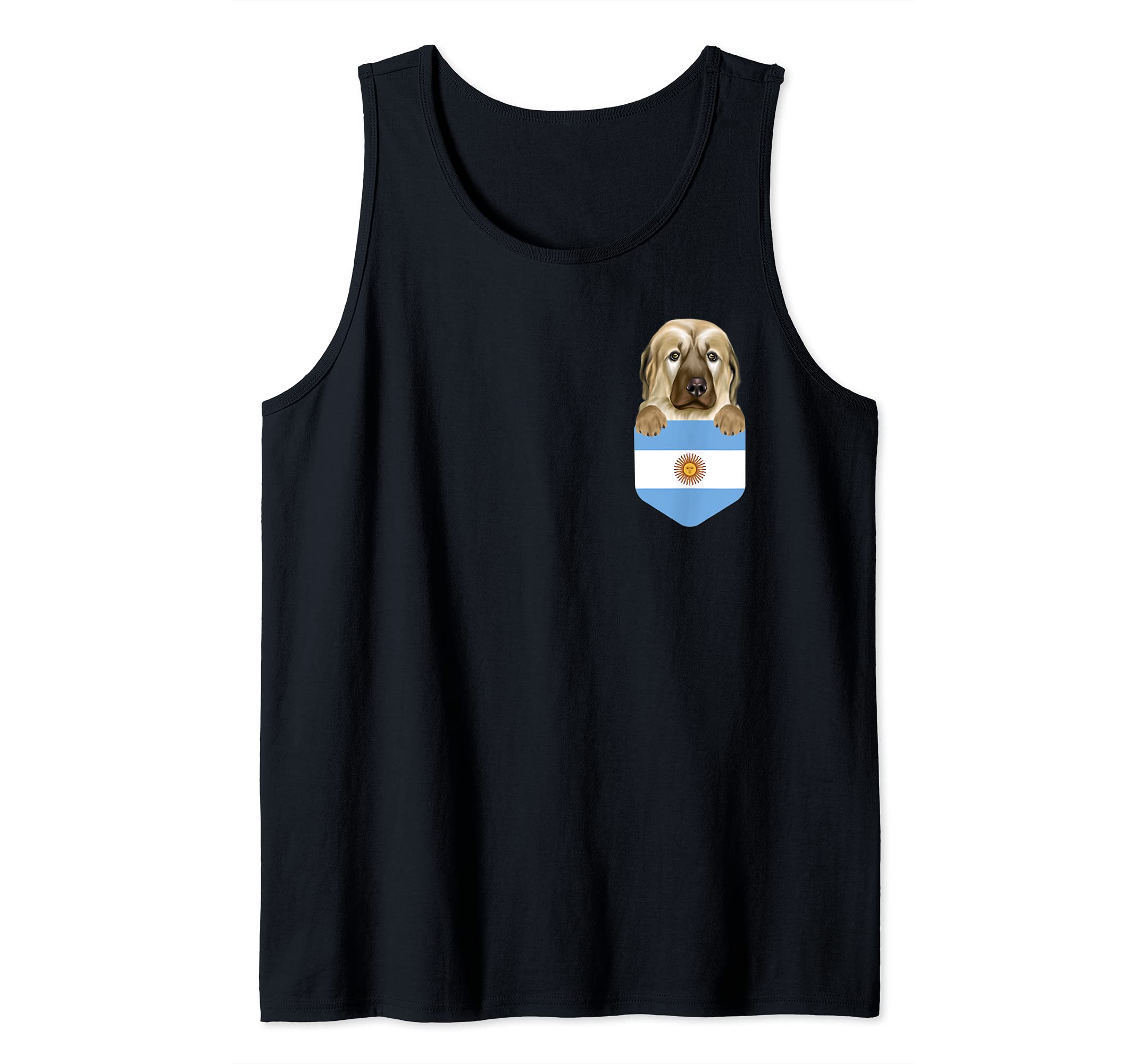 Argentina Flag Anatolian Shepherd Dog Dog In Pocket Tank Top